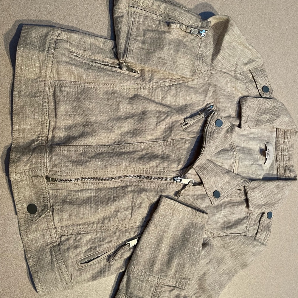 Loft khaki jacket xs